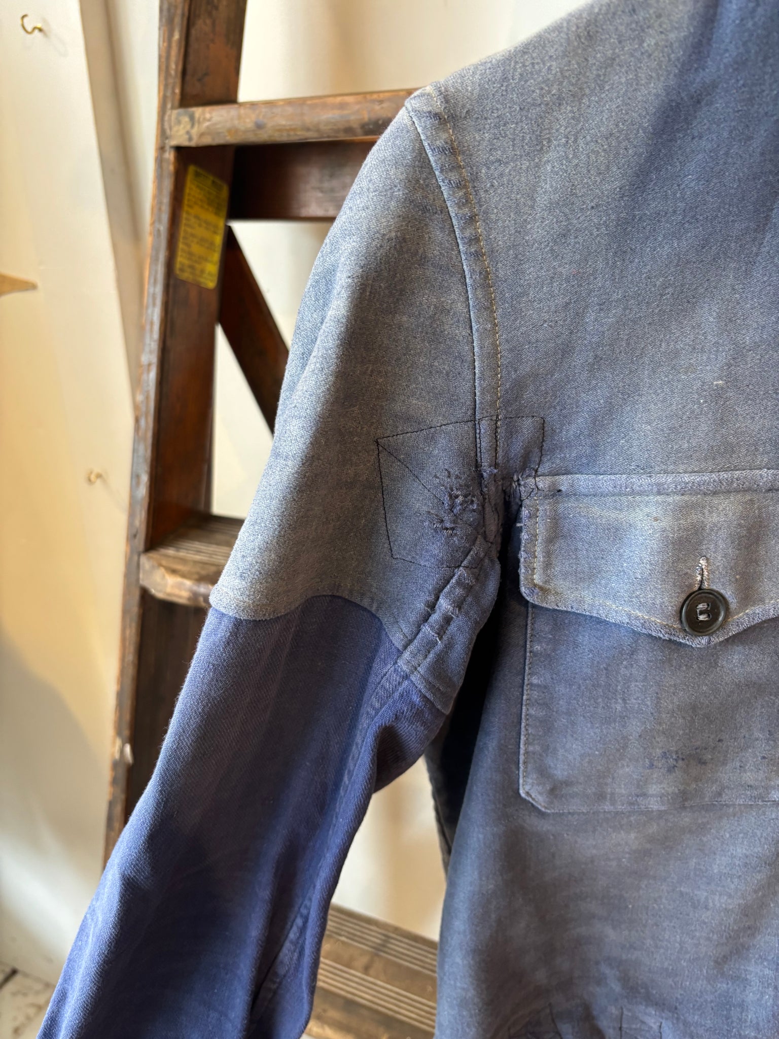 40s-50s Moleskin French Cyclist Jacket - XS