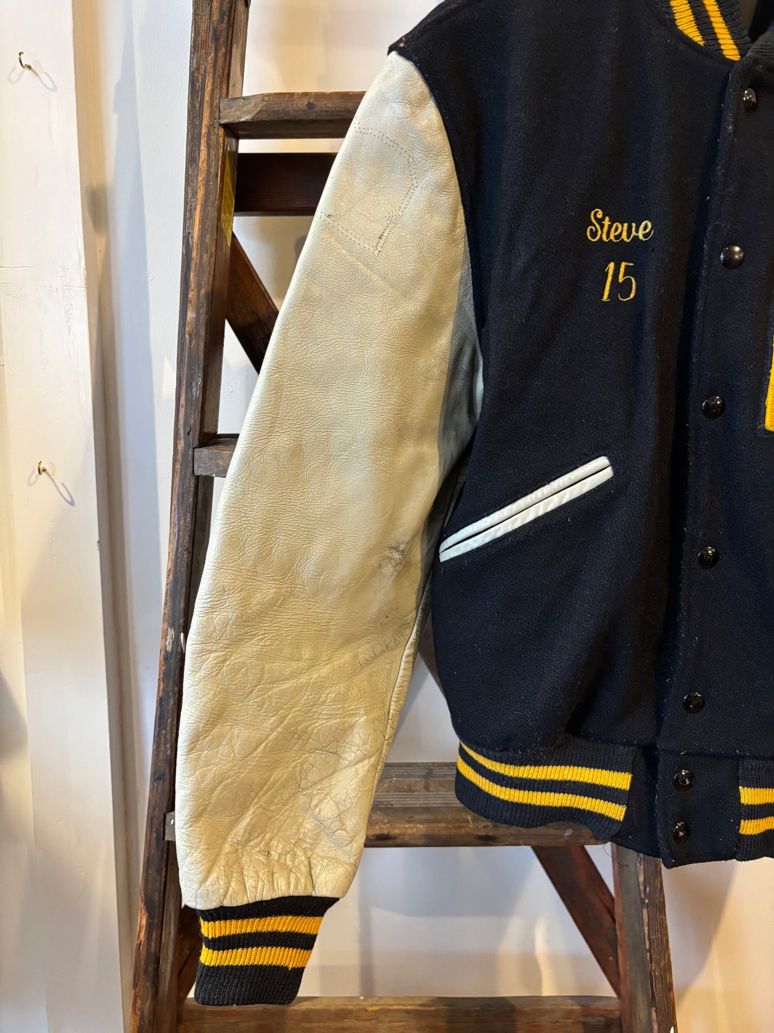 60s 70s Penn Hockey Varsity Jacket - L