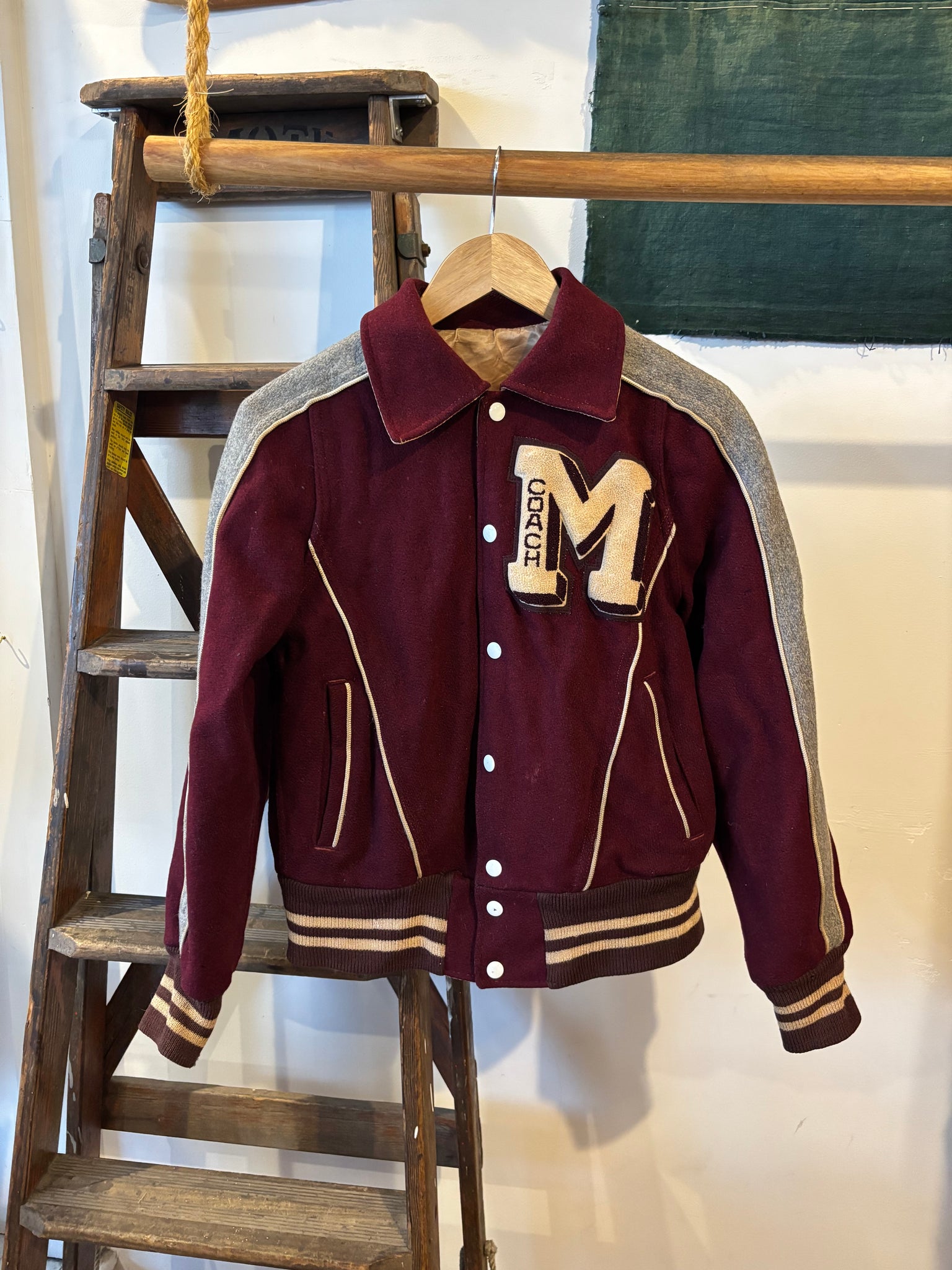 50s Coach Varsity Jacket - S