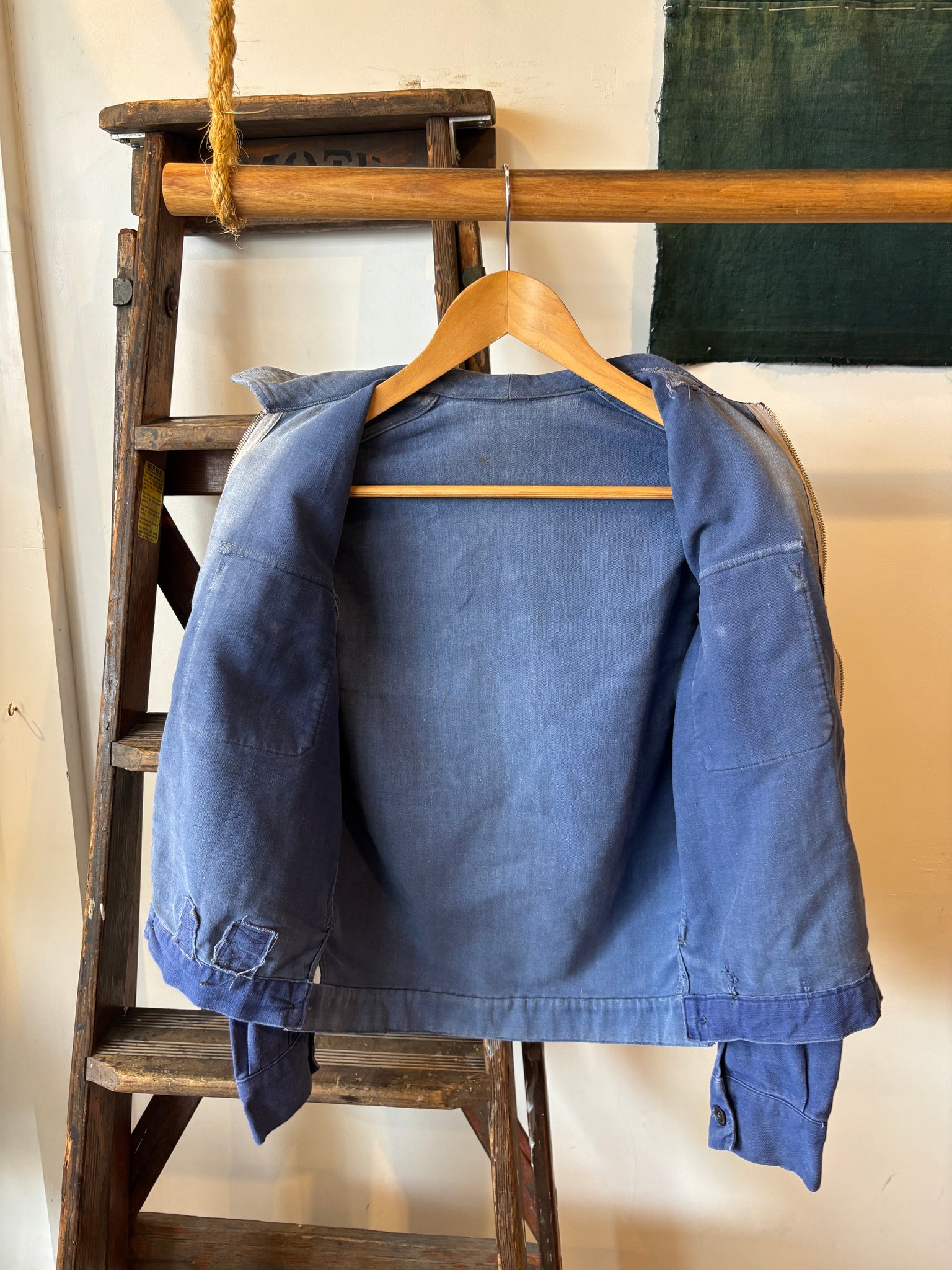 40s-50s Moleskin French Cyclist Jacket - XS