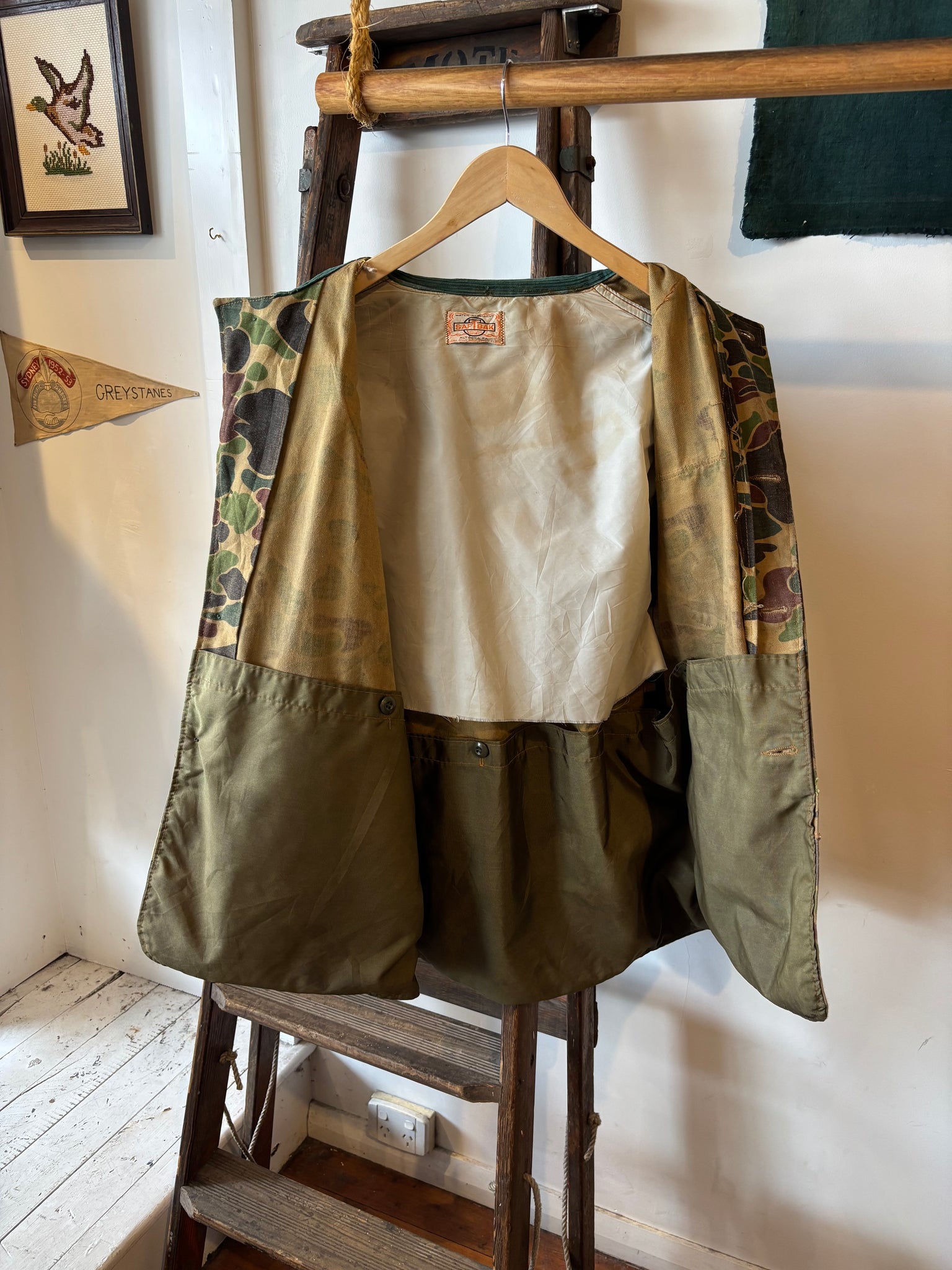 70s Saftbak Duck Camo Hunting Jacket - XL