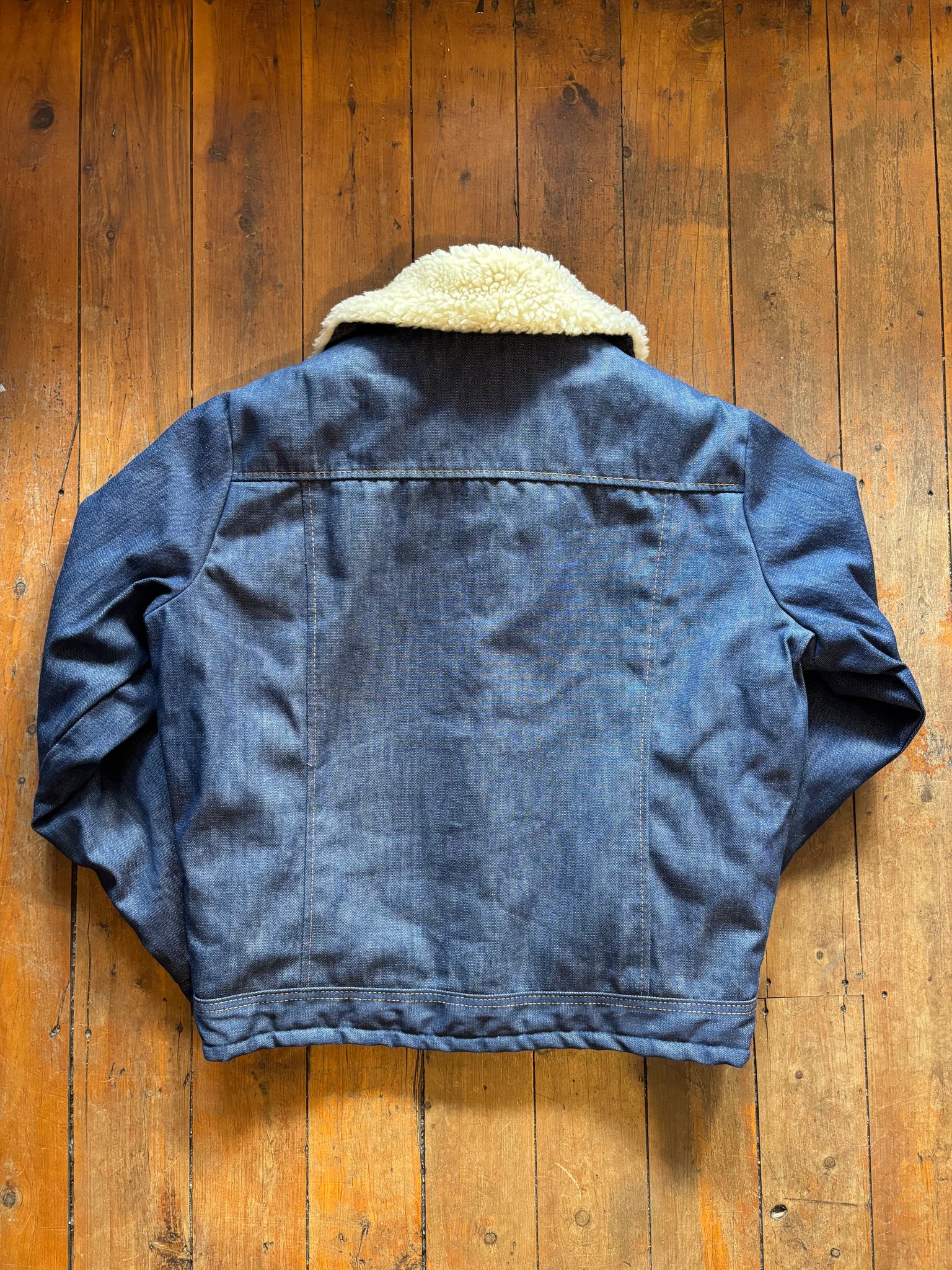 60s Raritan Denim Sherpa Lined Jacket - M