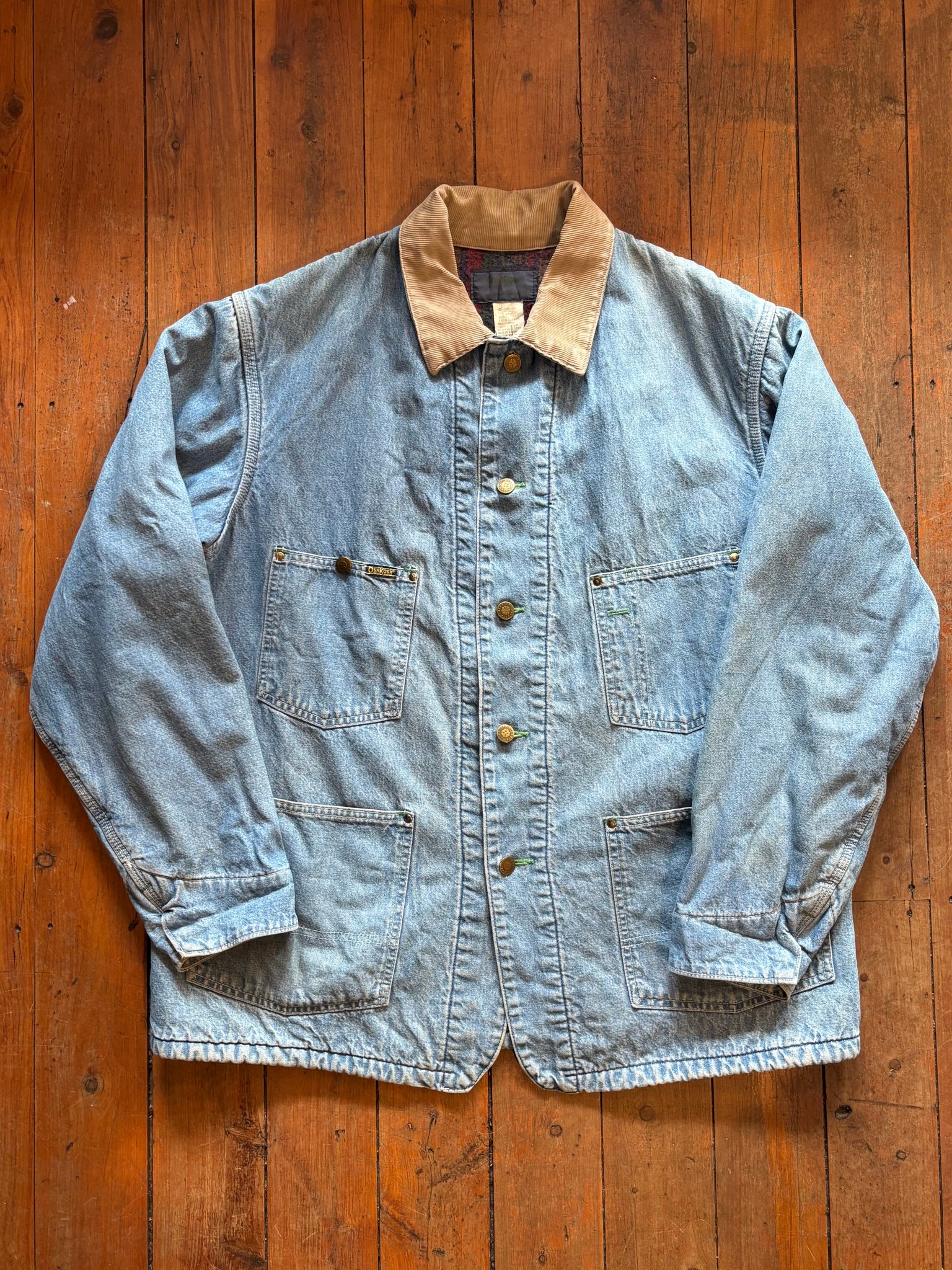 Oshkosh Denim Blanket Lined Chore Jacket - XL