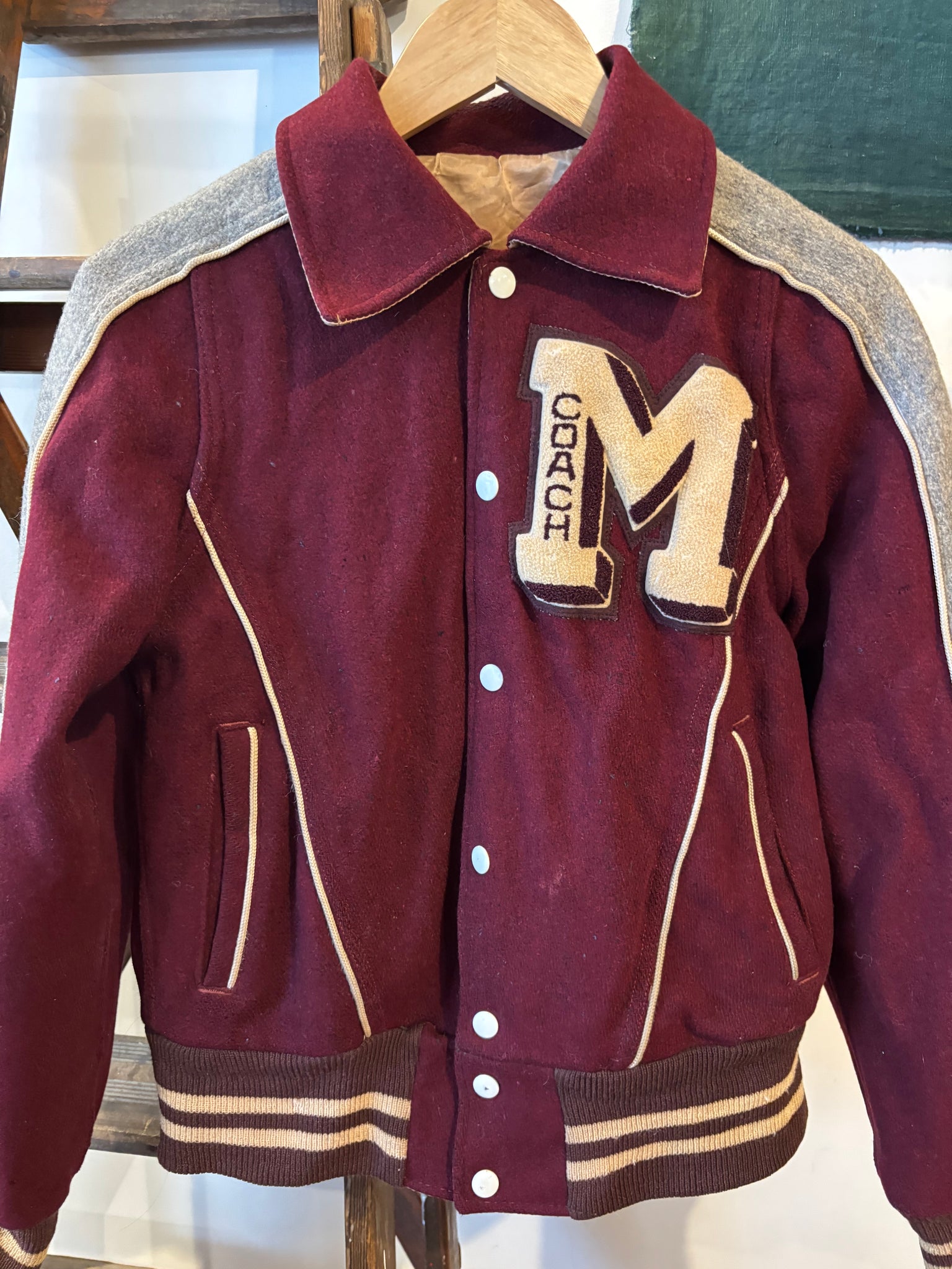 50s Coach Varsity Jacket - S