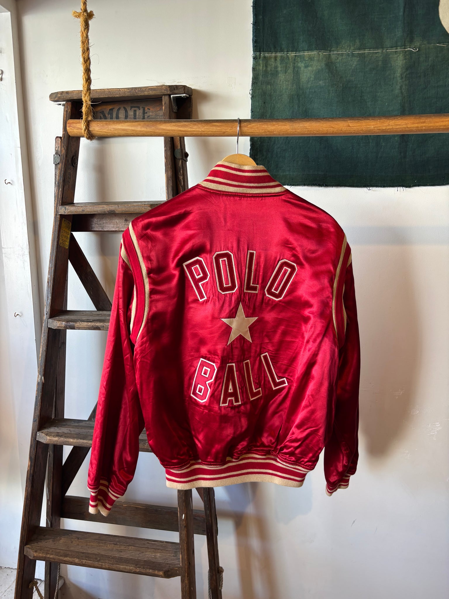 90s Polo Ralph Lauren Satin Jacket - M