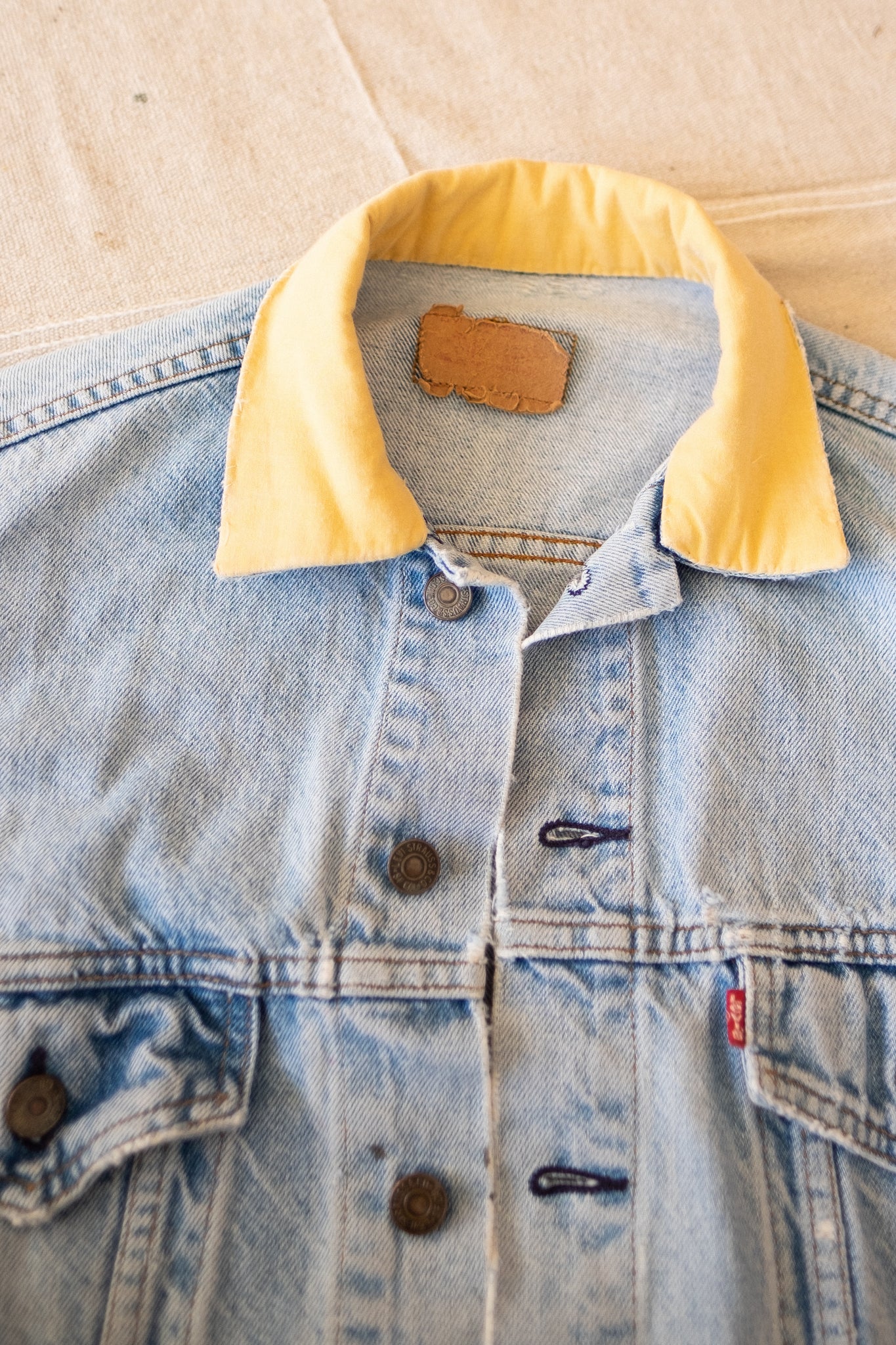 Light Blue Levi's Denim Jacket with contrast collar