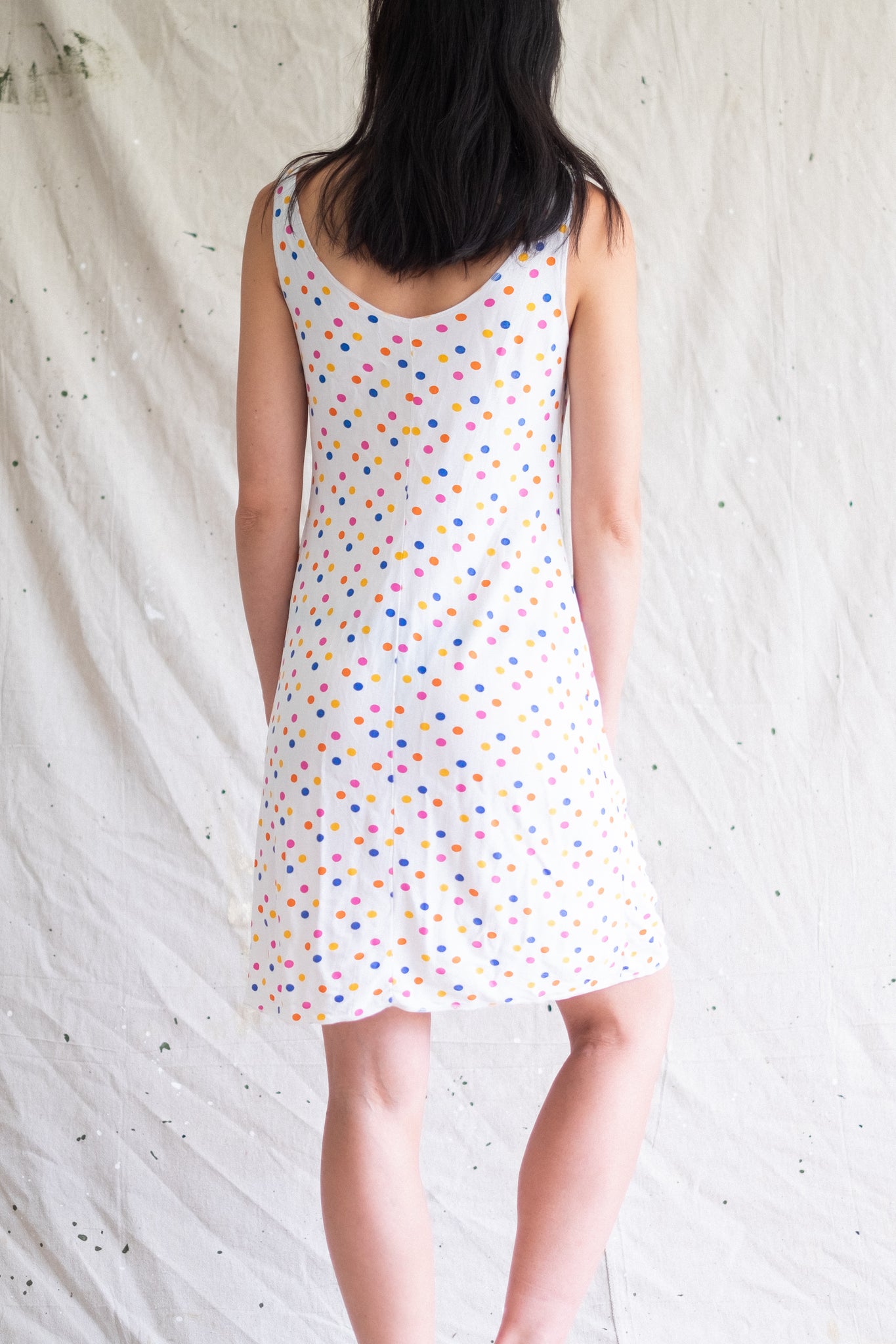 Vintage Short Spotty Slip
