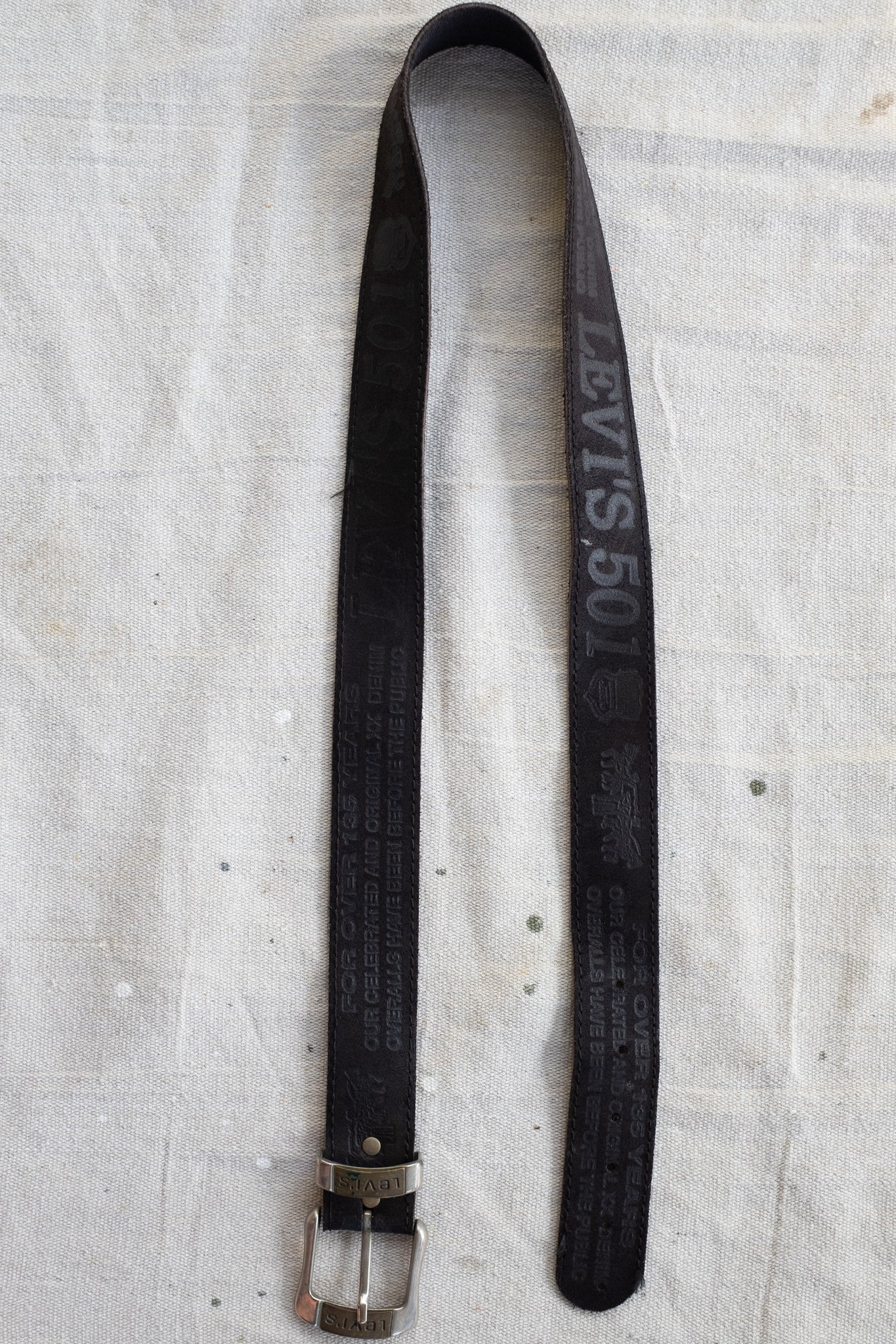 Levis 501 leather belt sale