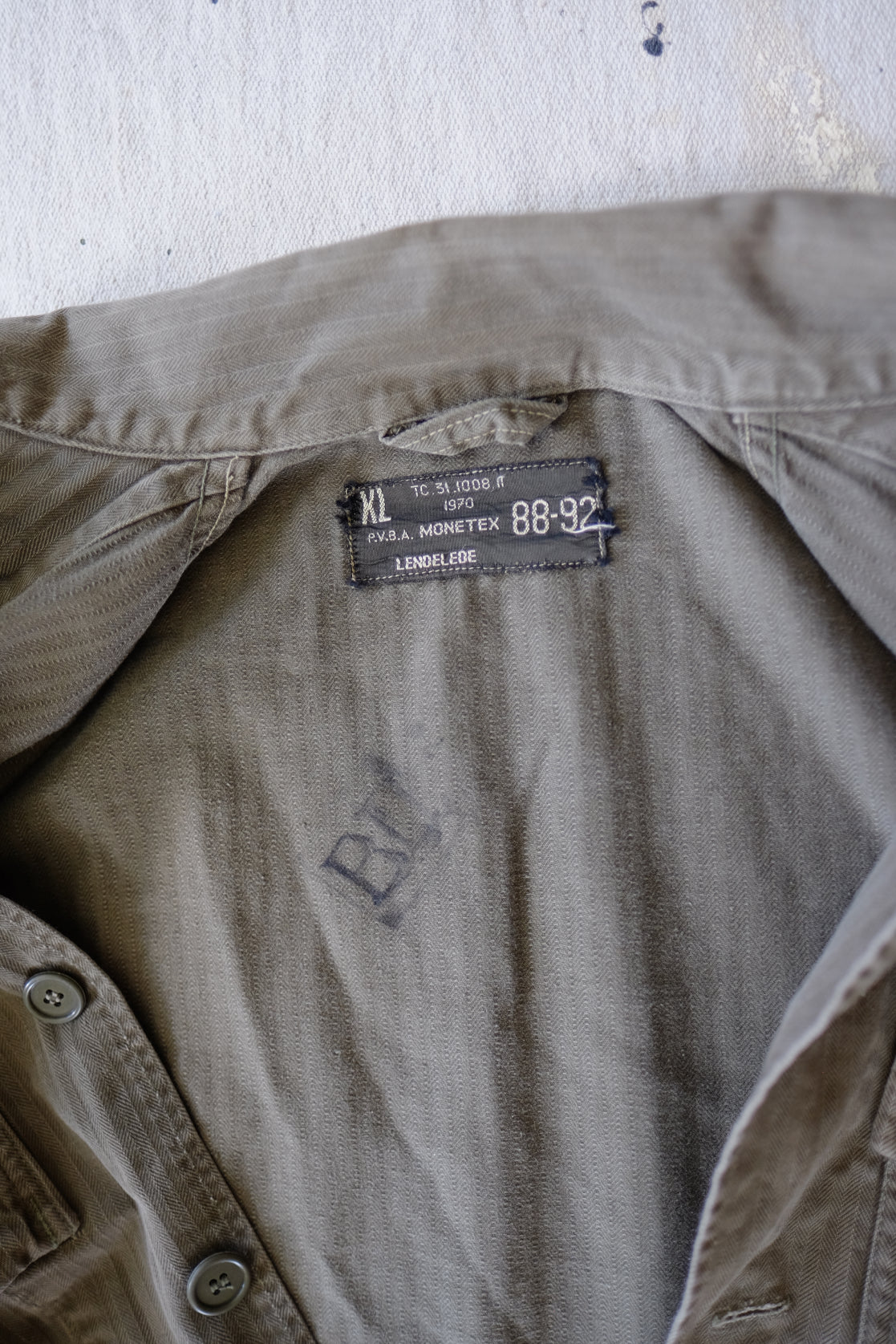 70s Dutch Army HBT Field Jacket - S/M