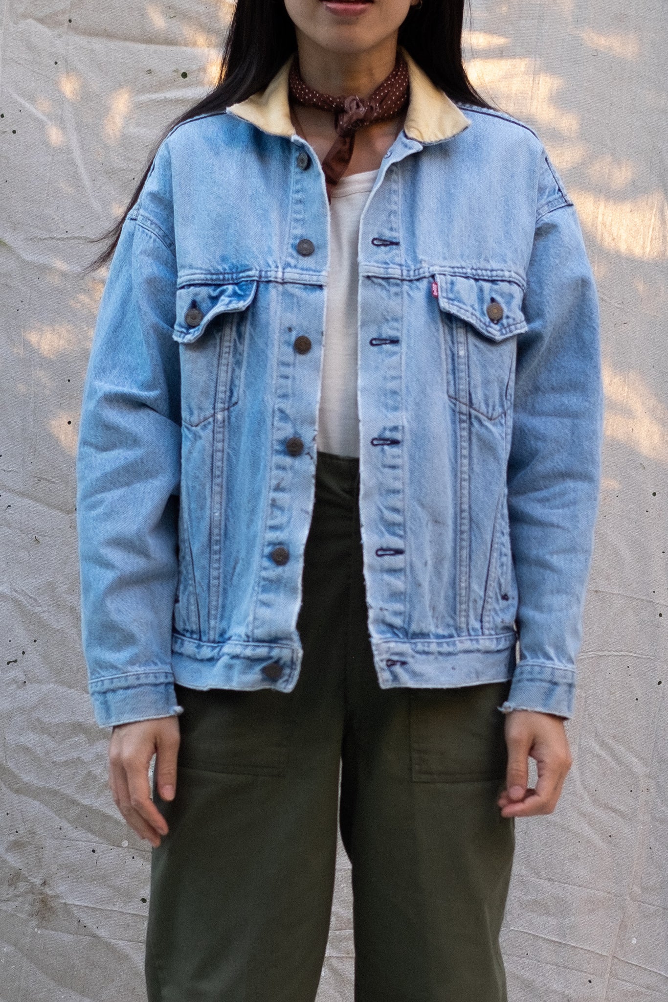 Light Blue Levi's Denim Jacket with contrast collar