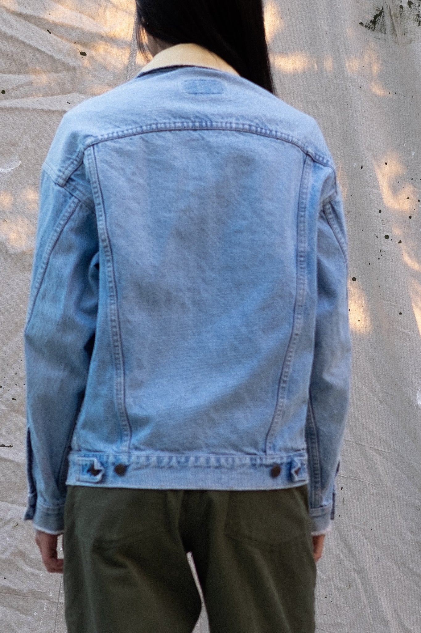 Light Blue Levi's Denim Jacket with contrast collar
