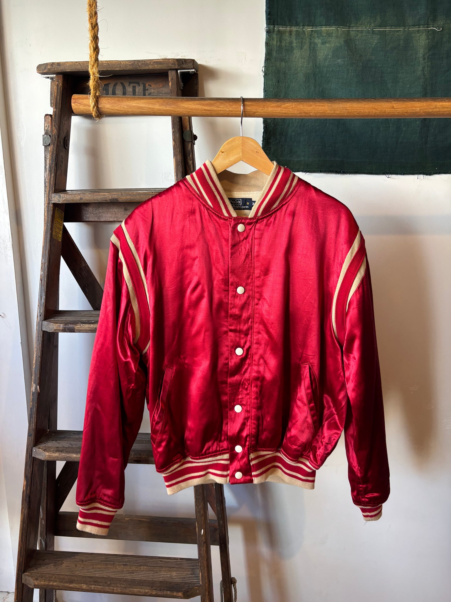 90s Polo Ralph Lauren Satin Jacket - M