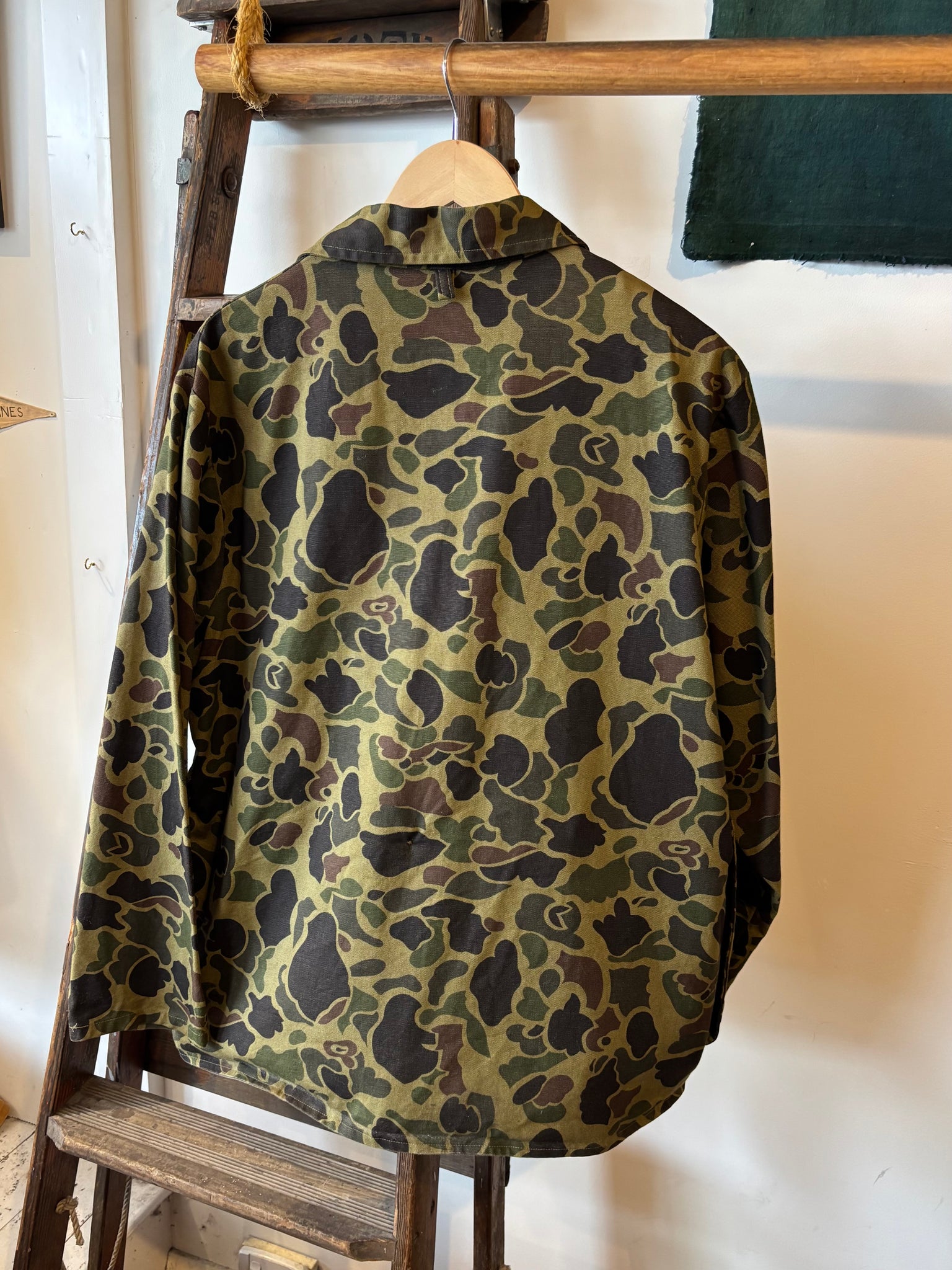 80s Red Head Duck Camo Hunting Jacket - L