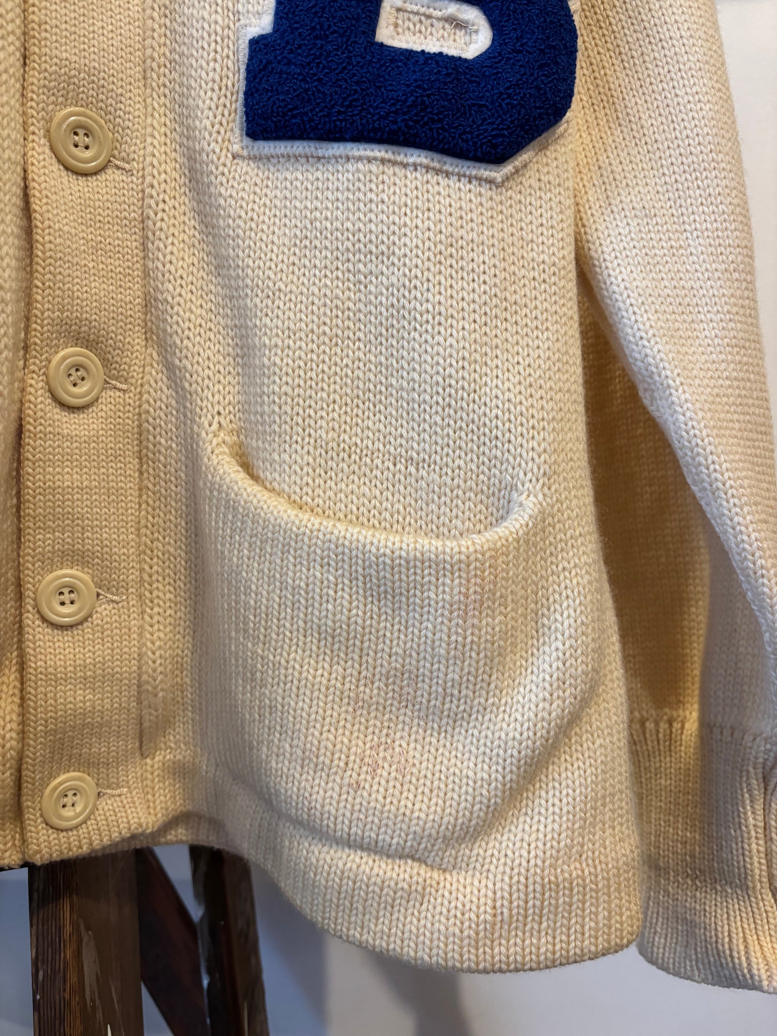 60s Letterman Blinn College Cardigan - M