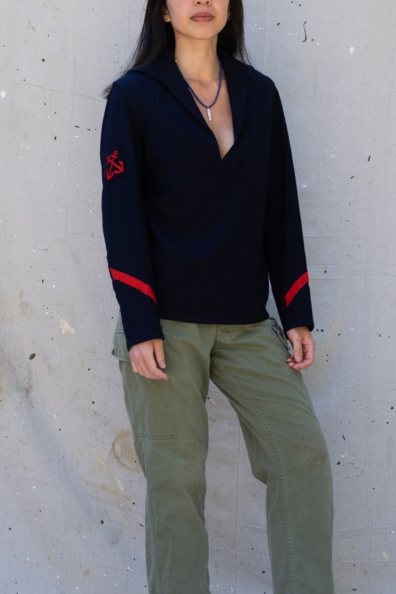70s French Marine Top / Smock
