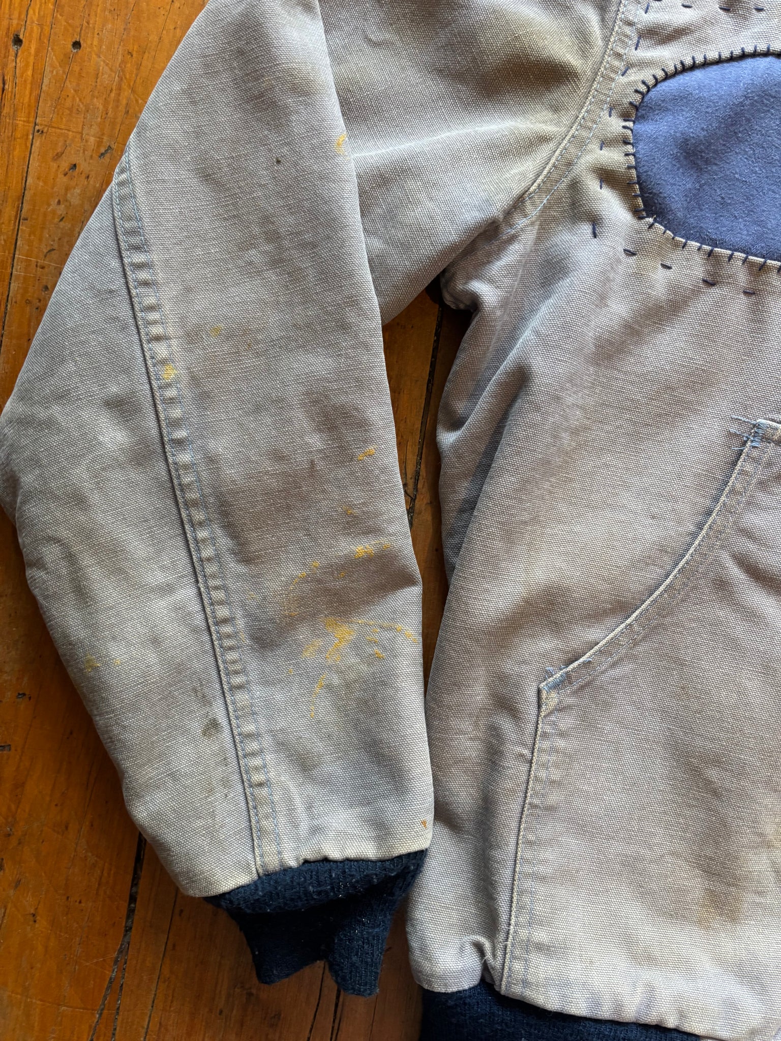 80s Carhartt Hooded Jacket in Steel Blue - M