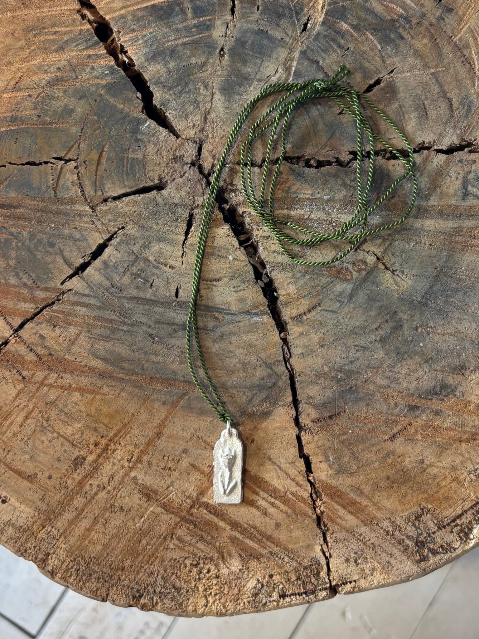 Silver Flower Necklace by Alison Daniel