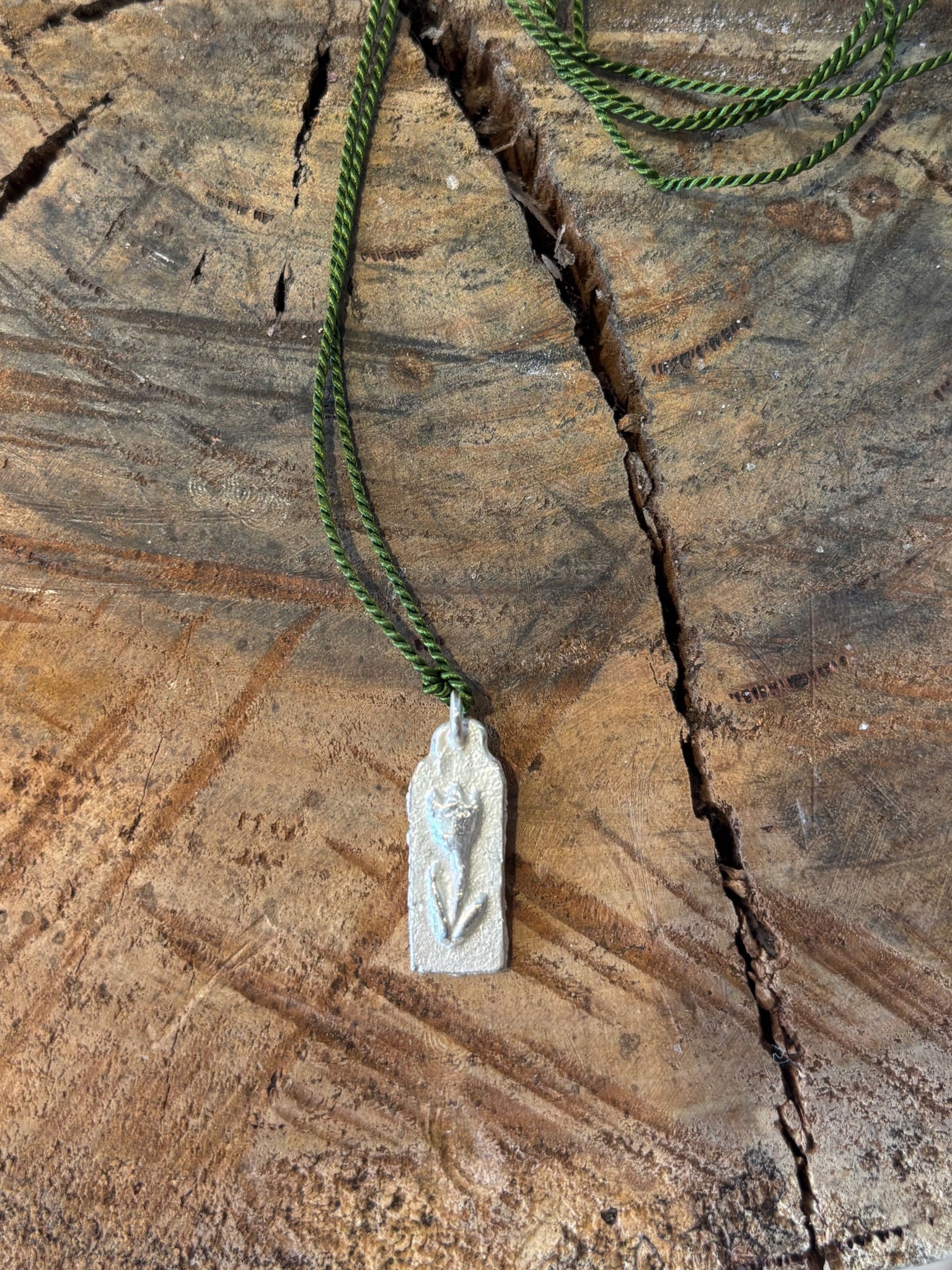 Silver Flower Necklace by Alison Daniel